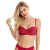 Sexy Women's Underwear Half Cup Bra Thin Gathered Lace Breathable Anti-sagging Bra