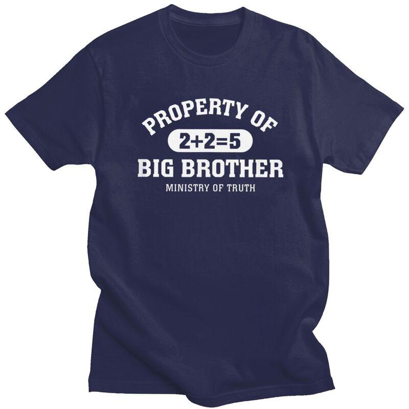 

George Orwell 1984 Dystopian 225 Property Of Big Brother TShirt 100 Cotton Tees Shirt O Neck Tshirts Short Sleeve Clothes 4XL