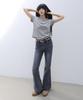 Millieonkoleu Fomi Washed Blue Stretch Bootcut Denim Pants