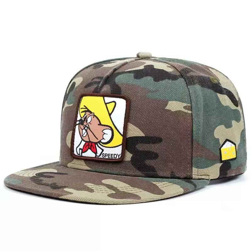 

Creative New Baseball Hat Speedy Mouse Labeling Street Hiphop Hat Street Dance Decorative Hat Sunshade Flat Edge Hat Unisex