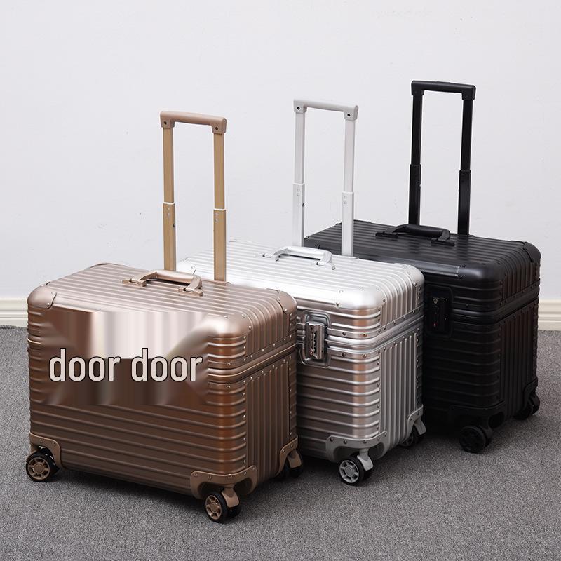 18-Inch Men's Aluminum-Magnesium Alloy Camera Carry-On Suitcase