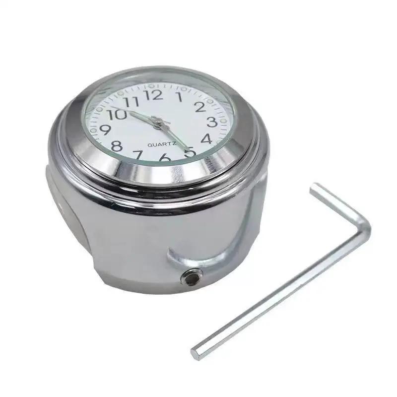 Motorradlenkeruhr Universelle Wasserdichte Lenker Zifferblattuhr Uhr Edelstahl Umbau Fahrrad Nachtsicht Stoßfeste Uhr