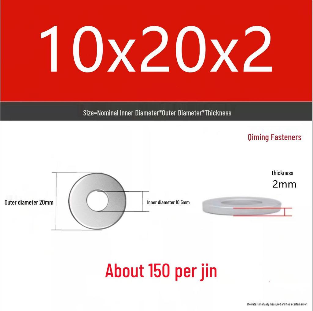 4.8 Grade Galvanized Iron Flat Washer M3-M40 Oversized Metal Screw Gasket Washer