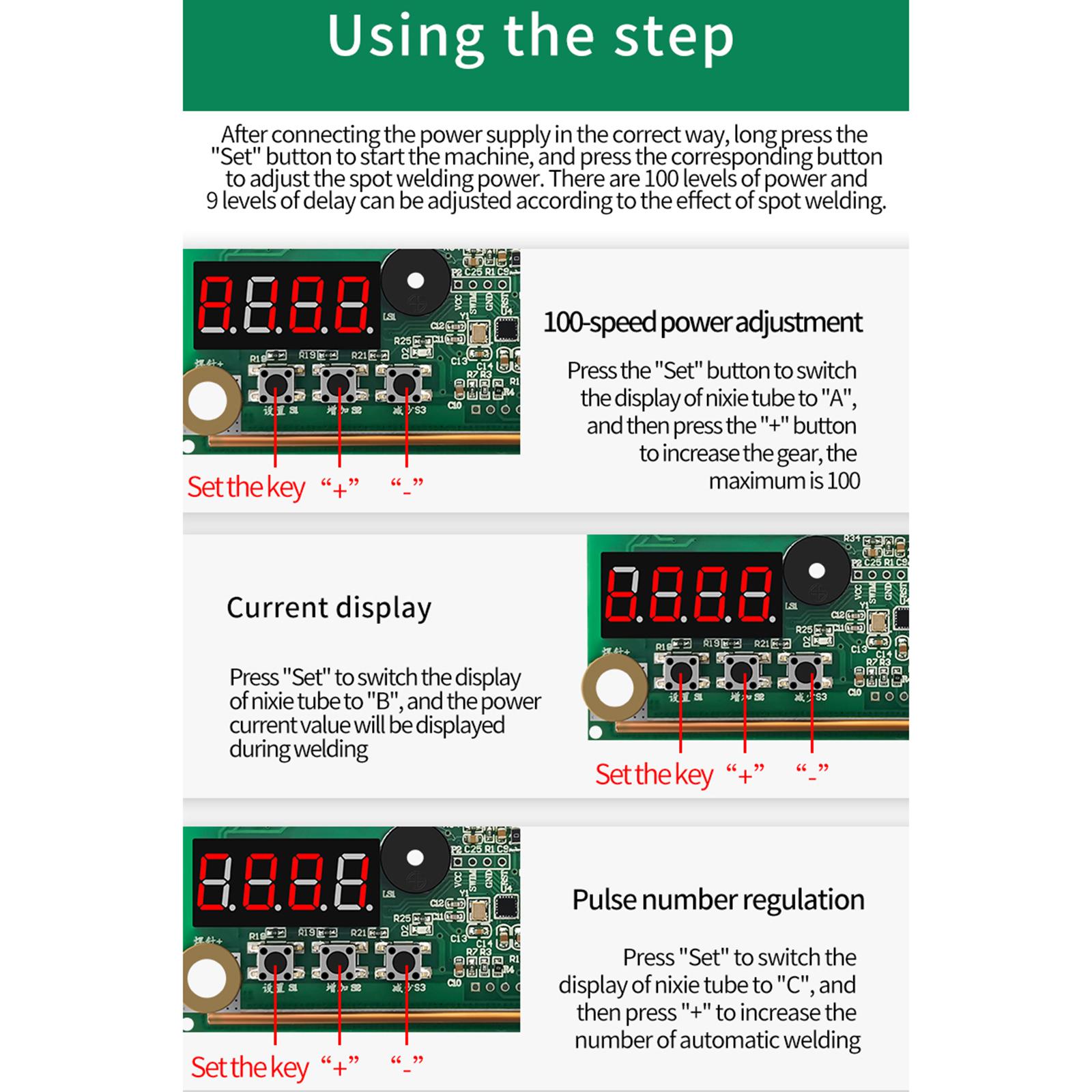 

100Gears 10-15V18650 литиевая батарея интеллектуальный цифровой дисплей точечный сварочный аппарат литиевая батарея точечный сварочный аппарат