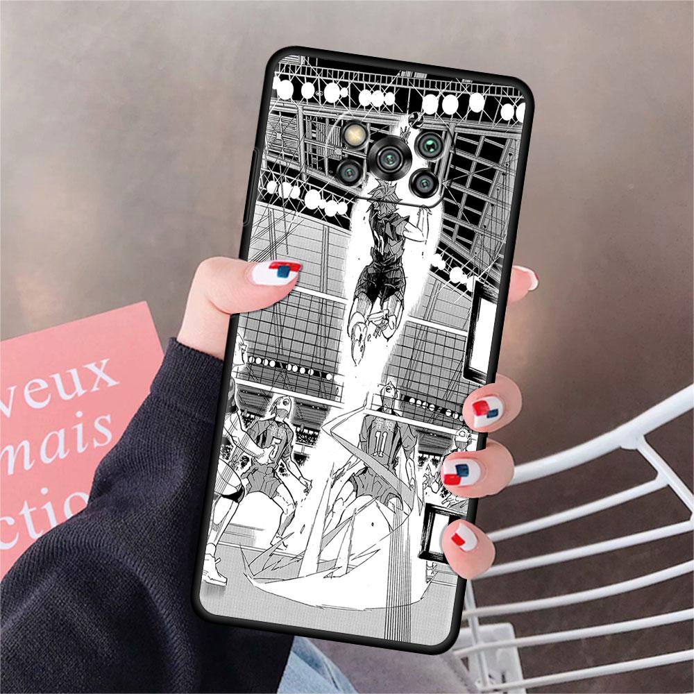 

Чехол для Xiaomi Mi Poco X3 NFC X4 Pro F3 F4 GT M4 M3 F1 C40 11 Lite 11T Мягкий силиконовый чехол для телефона Хайкю!! Аниме Сумка-ракушка Poco X4 GT