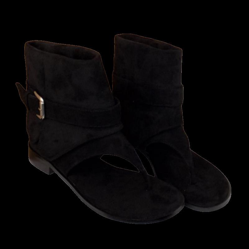2025 New Thick Heel Khaki Toe Cool Boots Short Boots Women's Boots Summer with Skirt Western Boots Summer Sandals