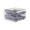 Egg Rack Holder Storage Box Egg Basket Container Organizer Rolldown Refrigerator Double-layer Egg Shelf Kitchen Household Drawer