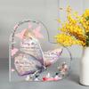 Christian Women'S Gift -Desktop Decoration with Butterfly & Floral Design, Vintage Style Inspirational Bible Verse Prayer Ornament, Religious Frien