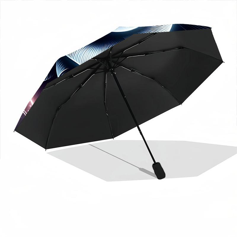 1pc Rose Mandala Automatic Umbrella Portable Home Essential Umbrella, Iron Umbrella Structure Suitable for All Seasons yy251123145