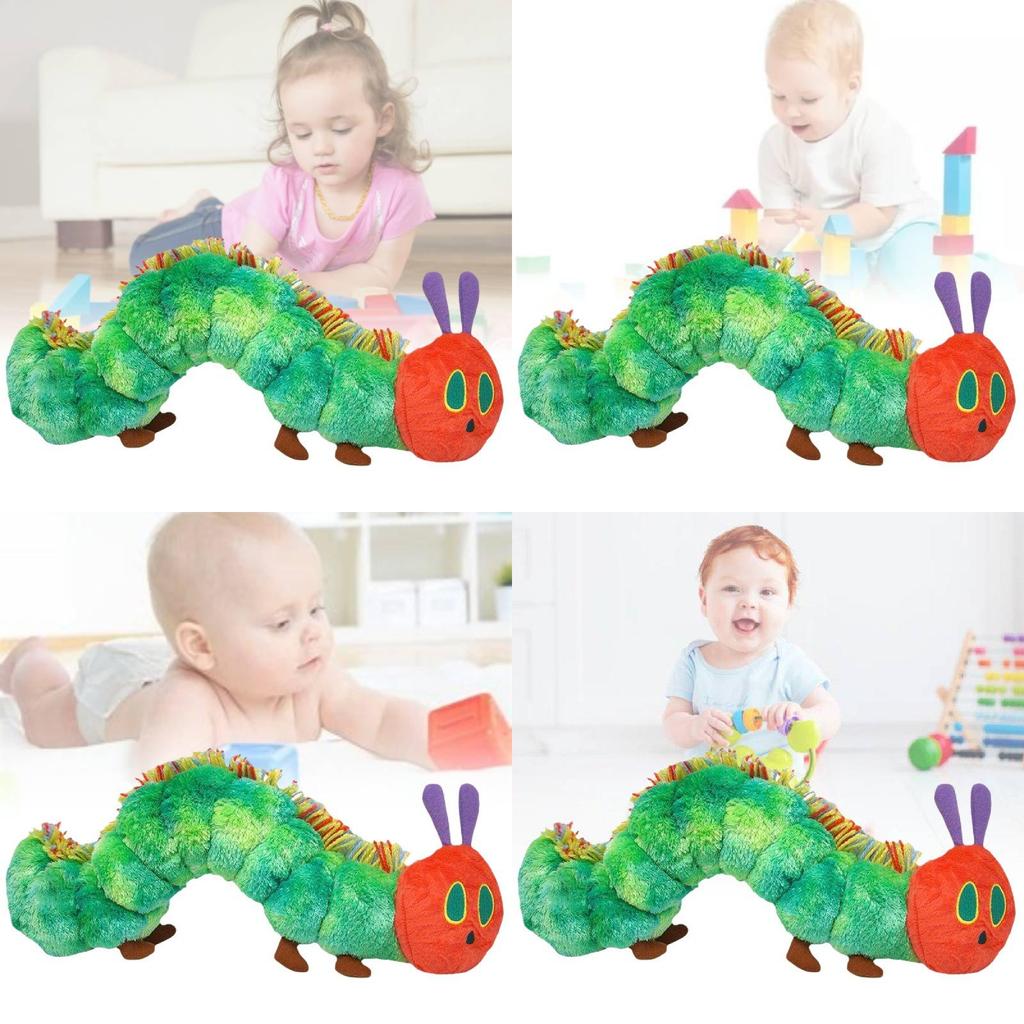 Adorable Colorful Caterpillar Plush Toy For Babies With Soft Neck Pillow For Sleep