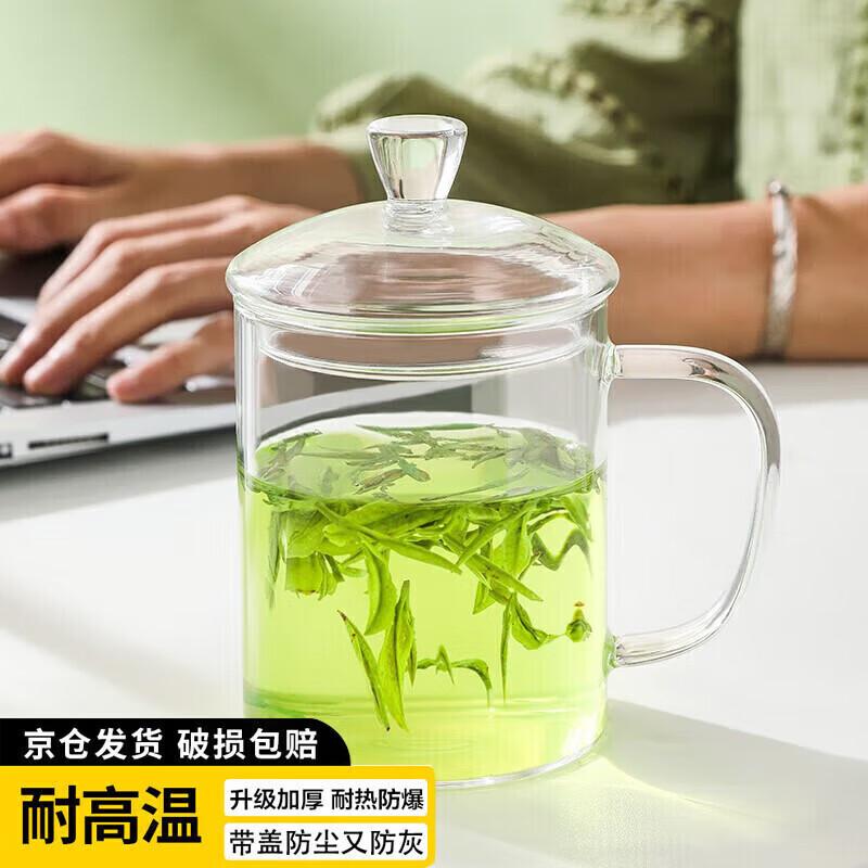 WEIMINGNUO Heat-Resistant Borosilicate Glass Mug with Lid
