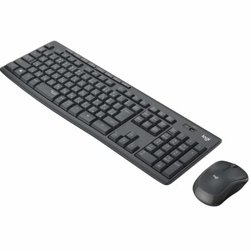 

Logitech Wireless Mouse Keyboard Set MK295GP Quiet Water Resistant Wireless USB Connection Non-Unifying Compatible MK295 Graphite