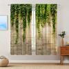 2pcs Ivy Printed Window Curtains for Home Decor - Rod Pocket Window Treatment for Bedroom   Office   Kitchen and Living Room
