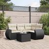 VidaXL Garden Lounge Set with Cushions 5 Pcs, Patio Sofas, Patio Furniture Set, Outdoor Furniture, Black 3221315
