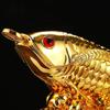 Resin Lucky Dragon Fish Decoration Statue - Sculpture Crafts  High Quality Home Living Room Office Decoration Animal Statue