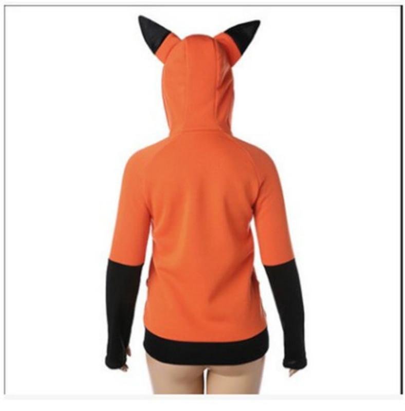 Frauen Sweatshirt Cosplay Fox Anime Pullover Kostüm Hoodies Tier Erwachsene Onesie Unisex Kostüm