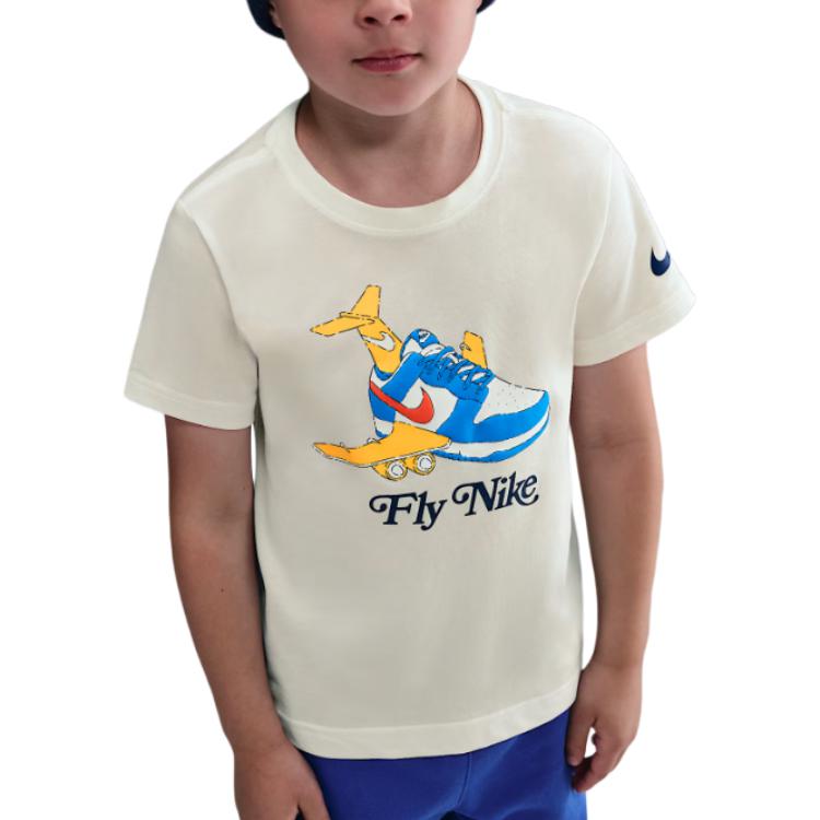 Nike Kids T Shirts Crew Neck Moderate IO2704-133 5Y