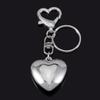 Y2K Big Heart Keychain Silver Color Key Ring For Women Girls Cute Friendship Gift Car Handbag Decoration Handmade Jewelry DIY