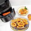 Griglia a 3 Livelli per Friggitrice ad Aria Impilabile Griglia per Grigliatura Acciaio Inossidabile Anticorrosione per Cucina di Casa Forno Vaporella Pentola Gadget