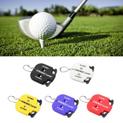 Golf Score Counter Golf Strokes Counter Keychains 2 Player Golf Score Indicator Putt & Shot Scorekeeper for Golf Scoring