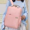 Simple backpack, fashionable shockproof computer bag, fresh high school student schoolbag, women's casual and lightweight backpack.