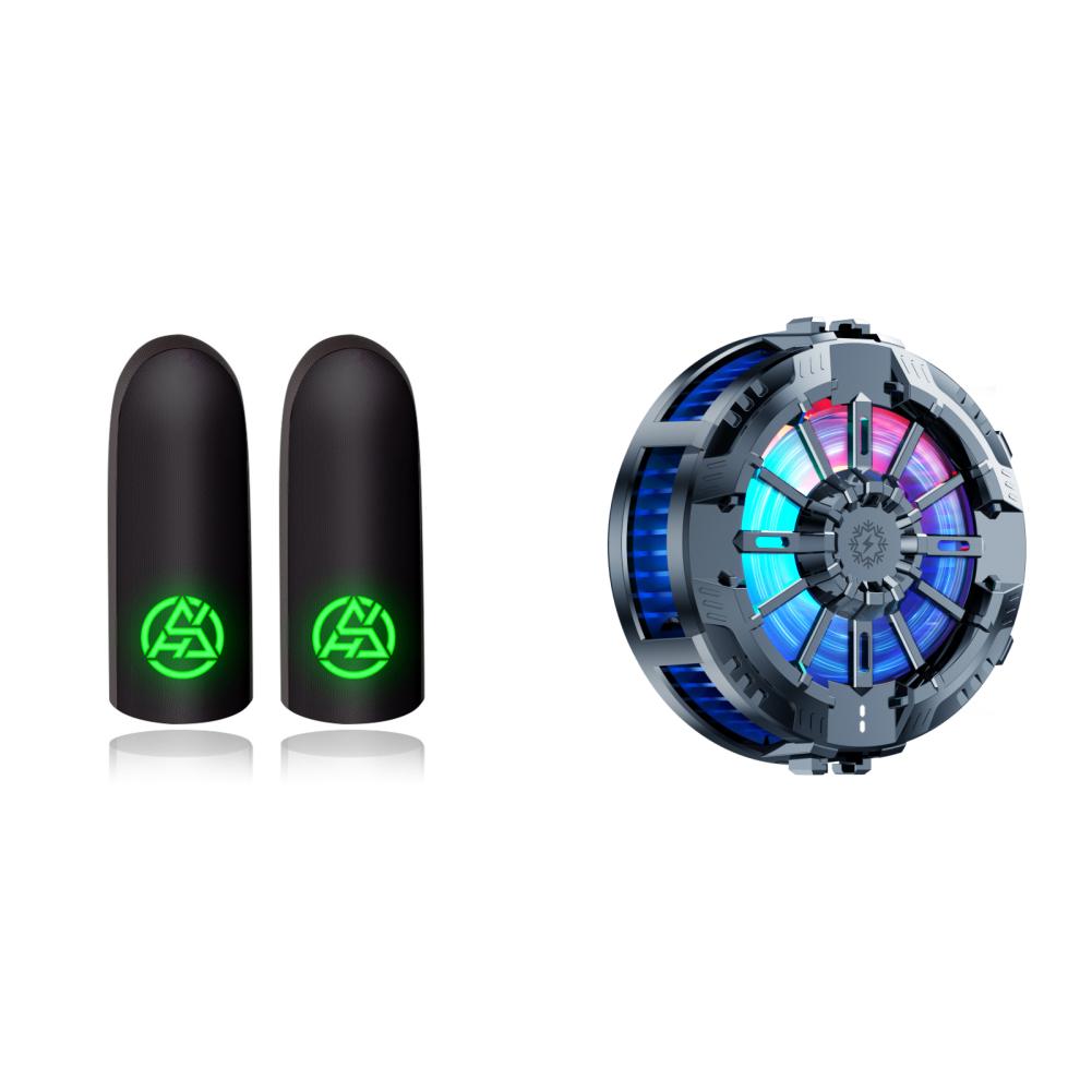 

- 2 шт., нескользящие светящиеся перчатки для большого пальца игрового контроллера для PUBG Mobi