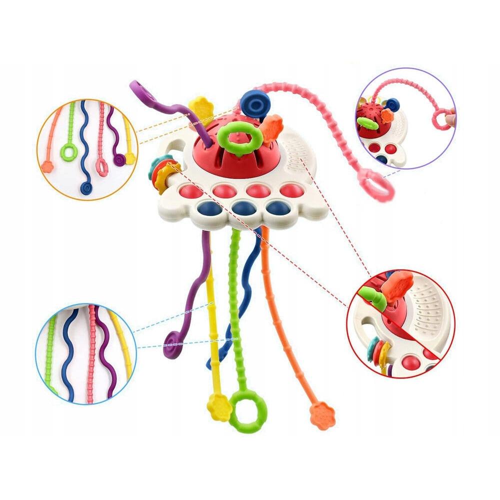 Montessori Sensory Toy Set 2-Pack, Multicolor Sensory Toys for Toddlers, 12x14x7cm Early Learning Educational Toys