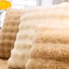 Solid Color Plush Sofa Covers Non Slip Thicken Soft Mat Winter Warm Washable Couch Living Room Towel Slipcovers