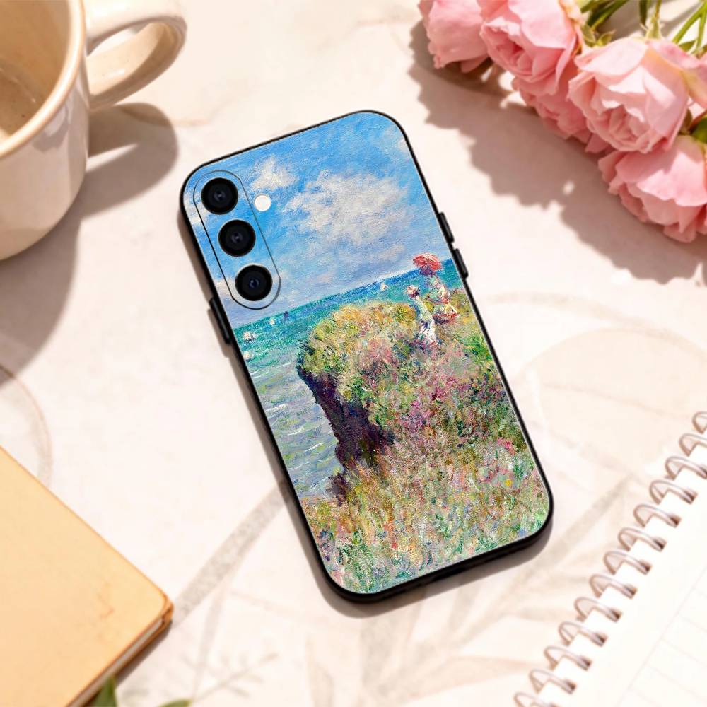

P-Pierre A-Auguste R-Renoir phone Case For Samsung Galaxy A73,A72,A71,A70,A53,A52,A51,Others Soft Black Shell Samsung a11
