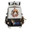 Zaino elegante di grande capacità a tema One Piece per studenti. 7529