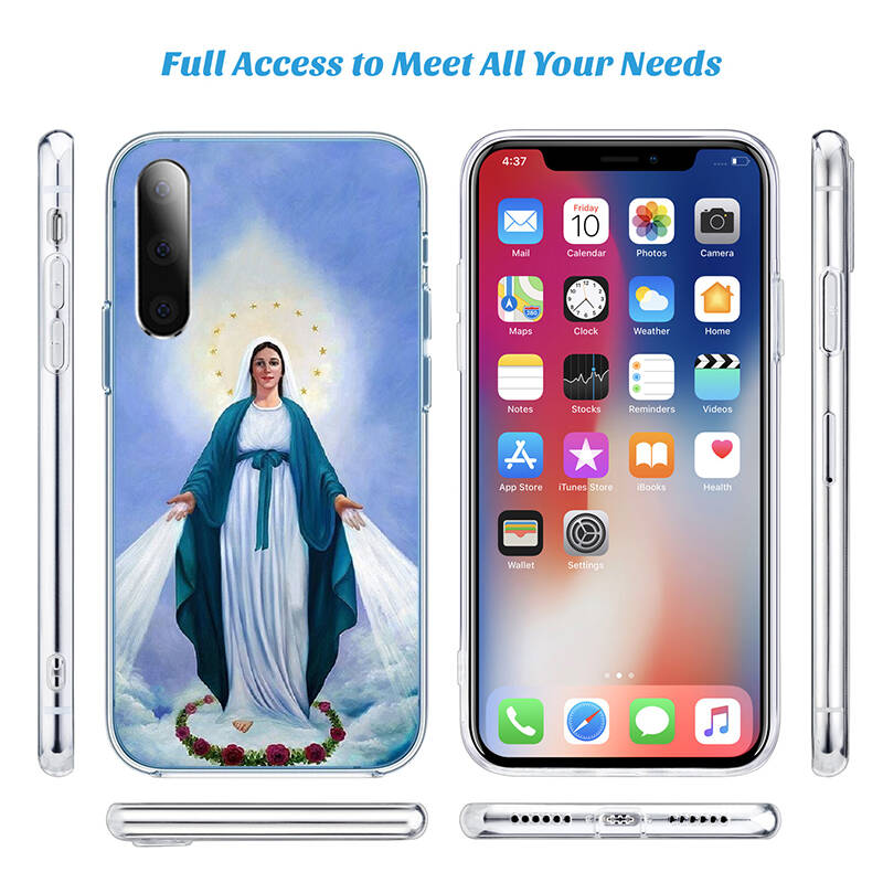 Virgen Maria Case for Motorola E7 E22 E20 E13 E15 E22S E30 E40 G10 G20 G04 G22 G23 G05 G75 G35 G55 G6 G7 G8 G9 Plus Power Play