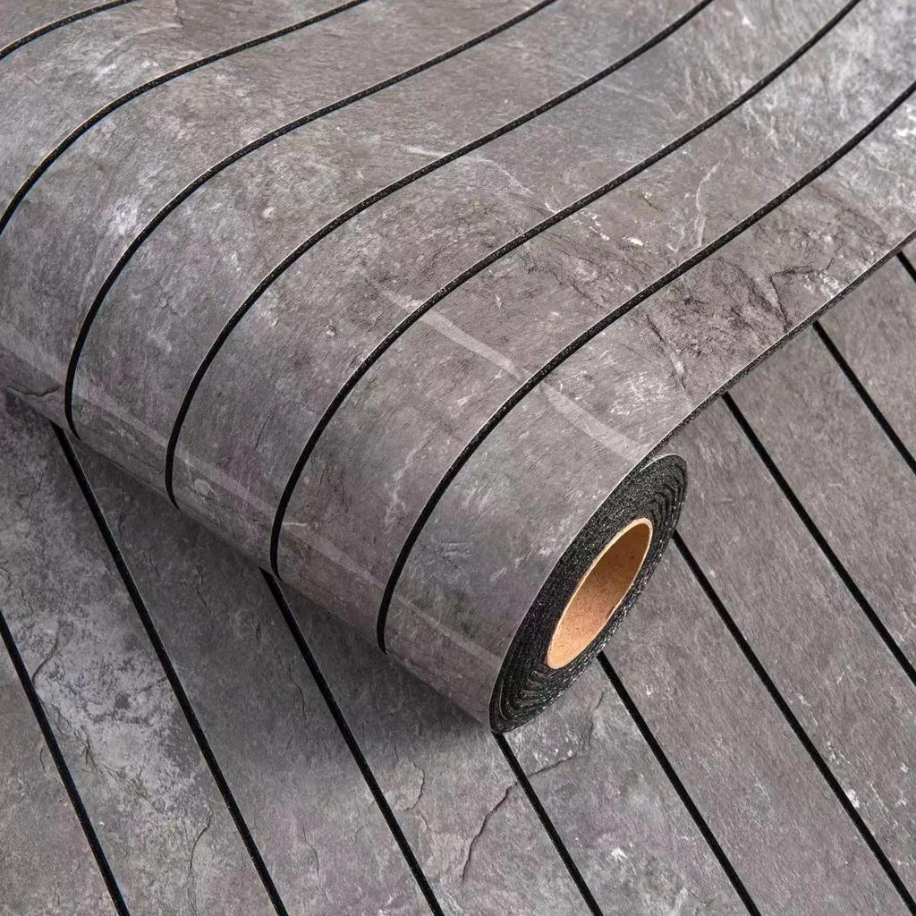 1 Roll SXP Self-Adhesive Grid Panel Wall Sticker 3D Textured Striped Wallpaper for Ceiling Living Room Home Decor Peel and Stick