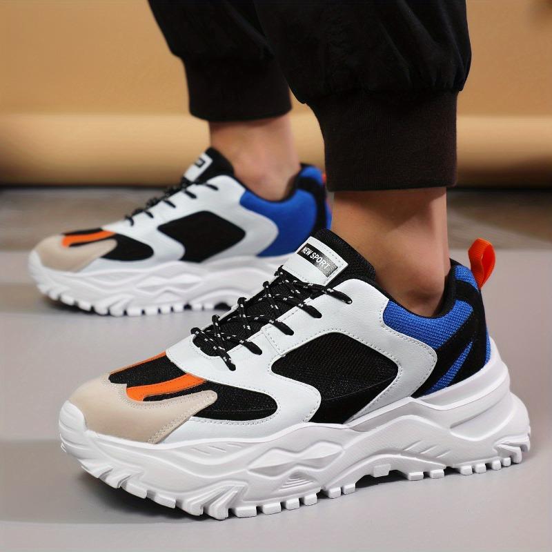 Low-Top Casual Shoes For Men Slip-Resistant Wear-Resistant Comfortable Mesh Breathable Chunky Retro Sneakers