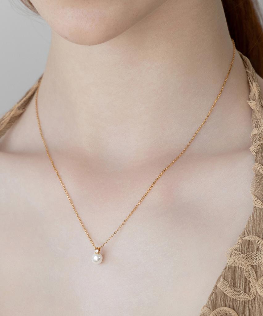 Tatiana (Silver 925) 6Mm Swarovski Pearl Necklace Nz2491