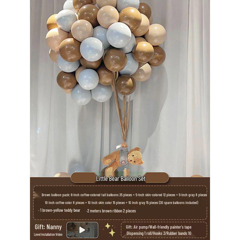 

Kids Birthday Party Decoration Set: Balloons & Backdrop for Ages 1, 2, 5, and 10