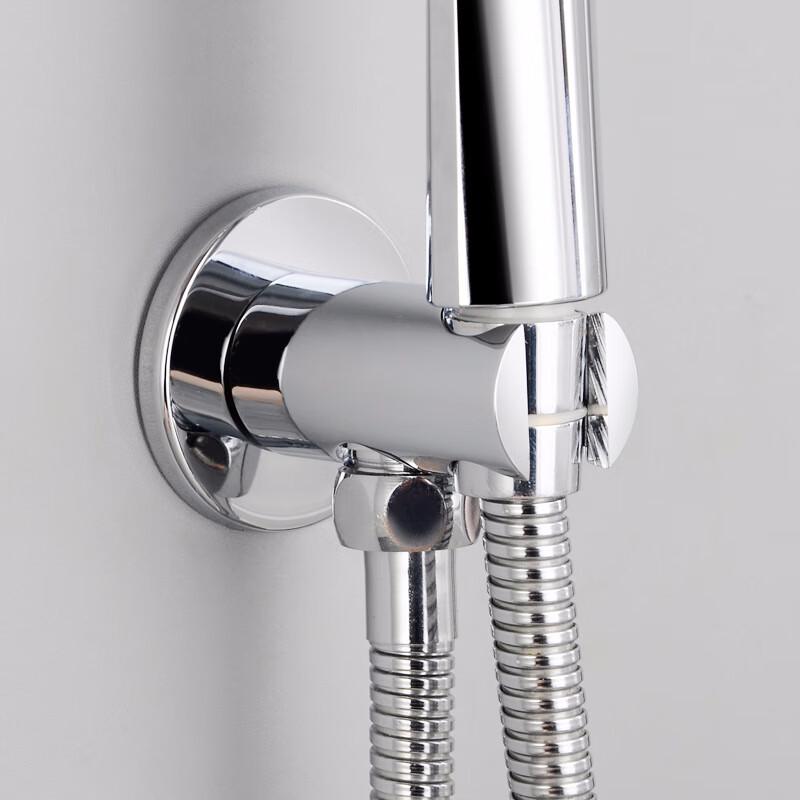 TLXT Handheld Shower Head Holder with Bottom Outlet