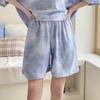 Casual Sportswear Suit Women's Summer Short-sleeved Shorts Fashion Halo Dyed Loose Two-piece Suit