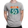 Herren 50. Geburtstag T-Shirt Schau, wer 50 ist Route 66 Retro