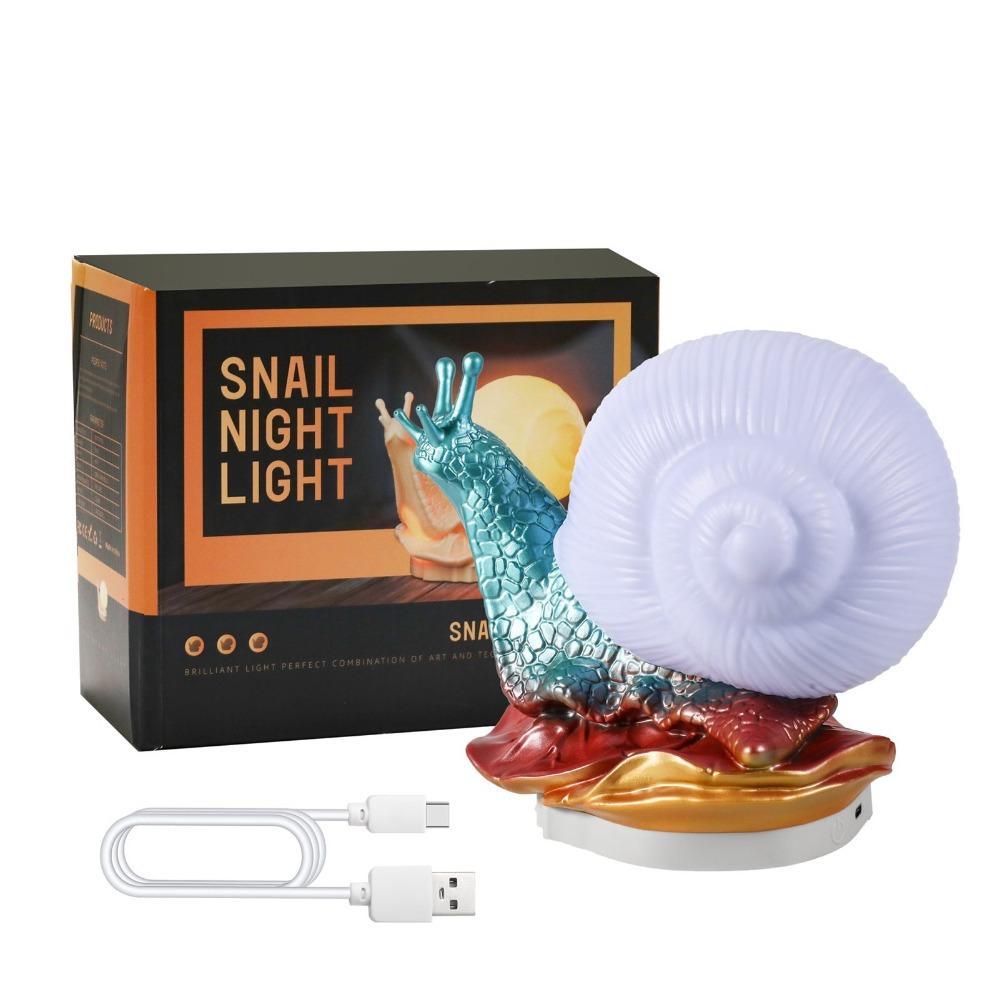 USB Powered LED Table Lamp Snail Desk Light Cute Night Light  Living Room Decor