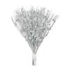 FestiveSparkle Home Decor Holiday Accents 43Cm 12 Prong Berry Clusters Gold Tree Wreath Ornament Silver