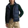 Polo Ralph Lauren FW24 Zipper Embroidered Solid Color Sleeveless Down Jacket Men Jackets Dark-Blue MNPOOTW1N220164-410