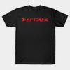 Herren Schwarzes Print-T-Shirt Deftones Text No-Cut Transferpapier Print Baumwoll-T-Shirt