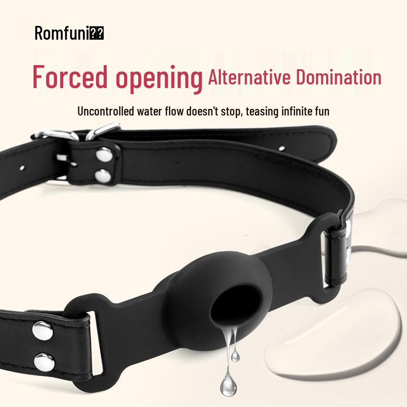 Silicone Ball Gag Mouth Opener for Couples - Adult BDSM Toy