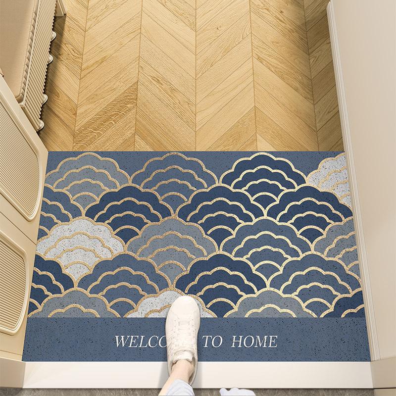 Entry Door Floor Mat Wire Ring Dirt-resistant Anti-slip Mat Porch Door Entrance Can Be Cut Foot Mat Shoe Change Area Dust Removal Entrance Door Mat