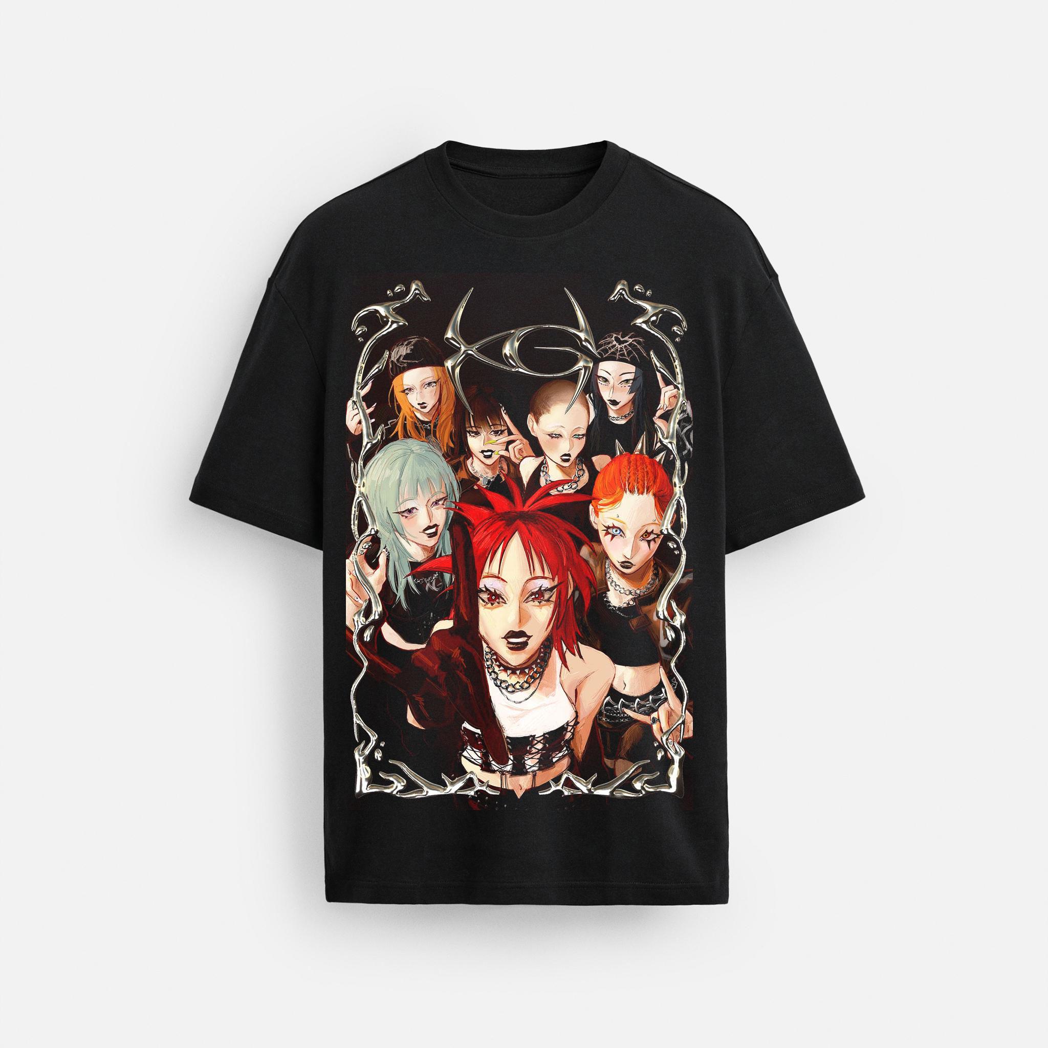 

XG The First Howl World Tour футболка XG Woke Up футболка Футболка Xtraordinary Girls K-pop принт Хлопковая одежда Повседневная Свободная Унисекс M