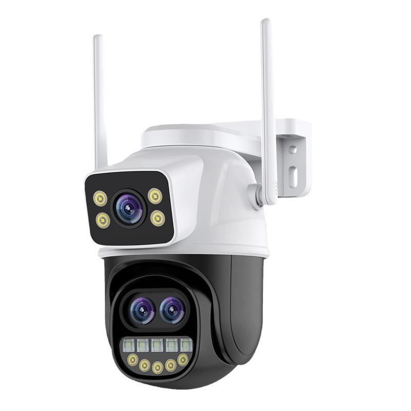 iCsee Xiongmai WiFi PTZ Dual Lens 360° Rotation Binocular Camera with 8x Zoom