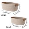 Woven Storage Basket Cotton Rope Storage Baskets Key Basket Desk Organizer Home Storage Box Foldable Organizer Box Home Decor