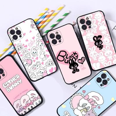 Cute Cartoon Esthers Bunny For IPhone 17 16 15 14 13 12 11 Pro Max 13 17Air Shockproof Soft Phone Cases Coque