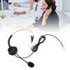 Zestaw słuchawkowy biznesowy Długi przewód Profesjonalny zestaw słuchawkowy telefoniczny Z redukcją szumów Pojedynczy na ucho Miękkie nauszniki dla ubezpieczeń