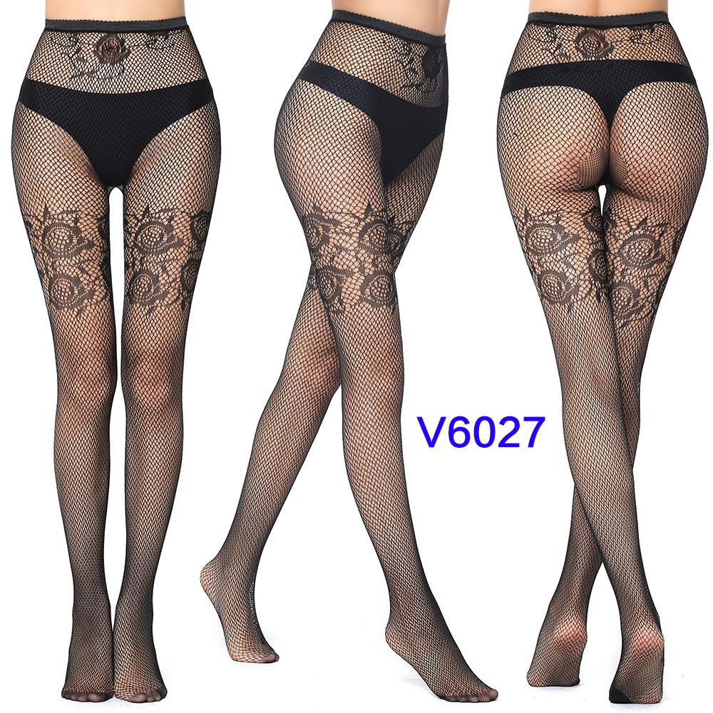 Sexy Black Stockings Large Size Seduction Ins Bow Hollow Fishnet Socks Bottom Socks Oversized Mesh Socks